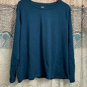 Sonoma Dark turquoise long sleeve shirt